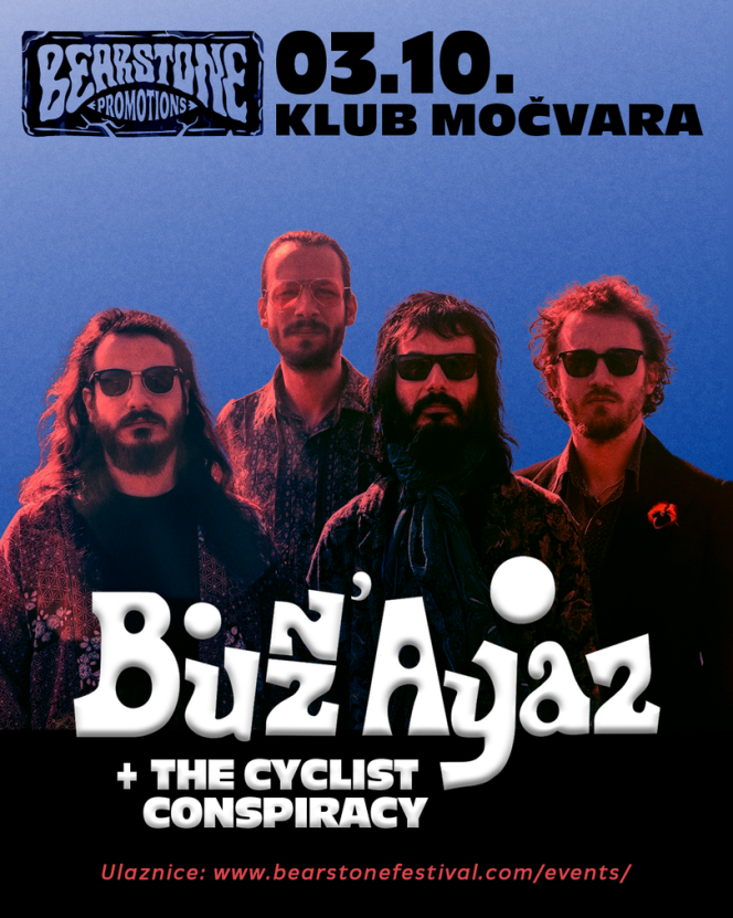 Bear Stone Festival predstavlja Buzz' Ayaz + The Cyclist Conspiracy @ Klub Močvara